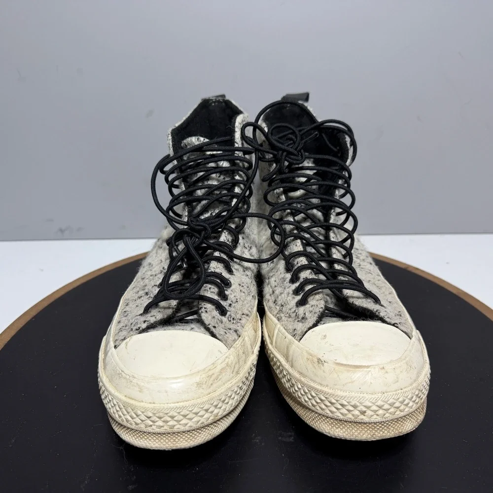 Converse Boucle Wool Chuck Taylor Hi 70' Men‎ 6 Women 8 Boucle Wool Grey White